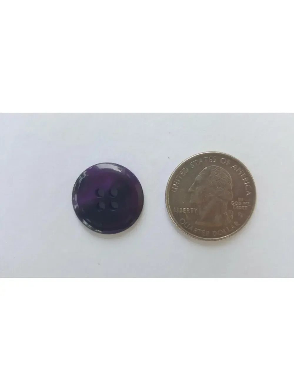 Eggplant Buttons, 4 Hole Sewing/Crafts Buttons 20mm - 24 Pieces (003)